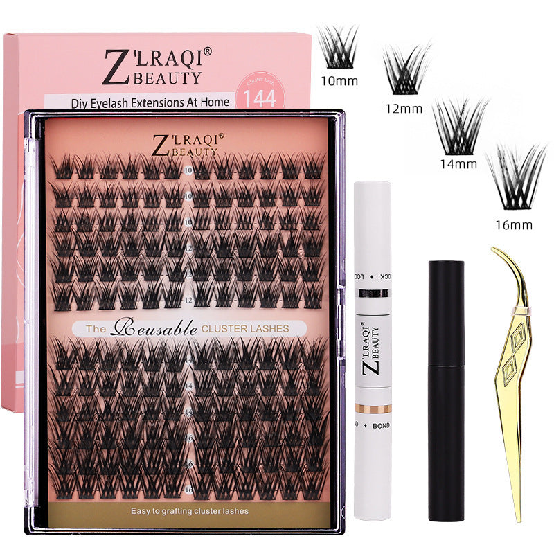 Segmented Individual False Single Cluster Dense Eyelash Chemical Fiber False Eyelashes