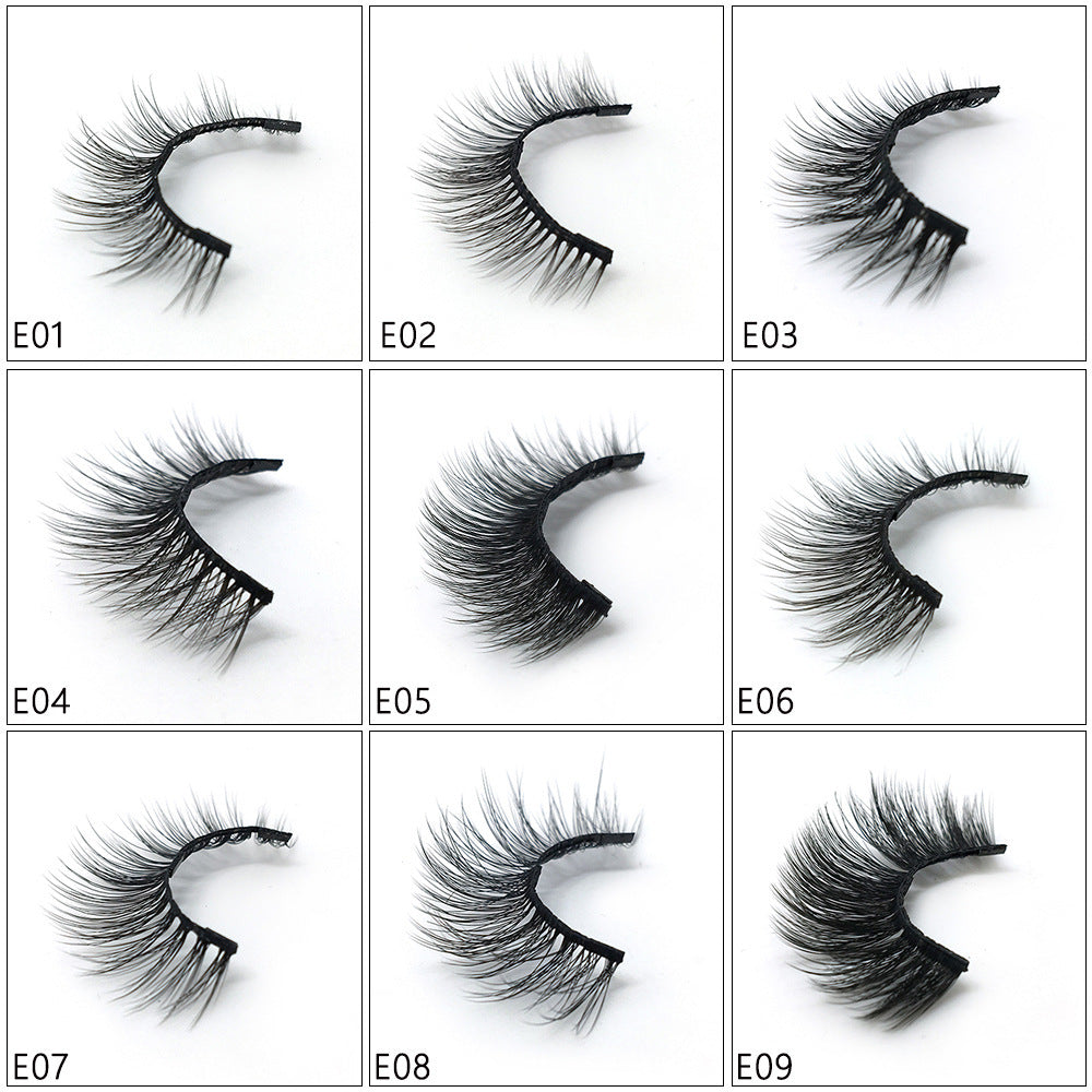 Magnetic Eyeliner magnet false eyelash three magnetization glue free false eyelash