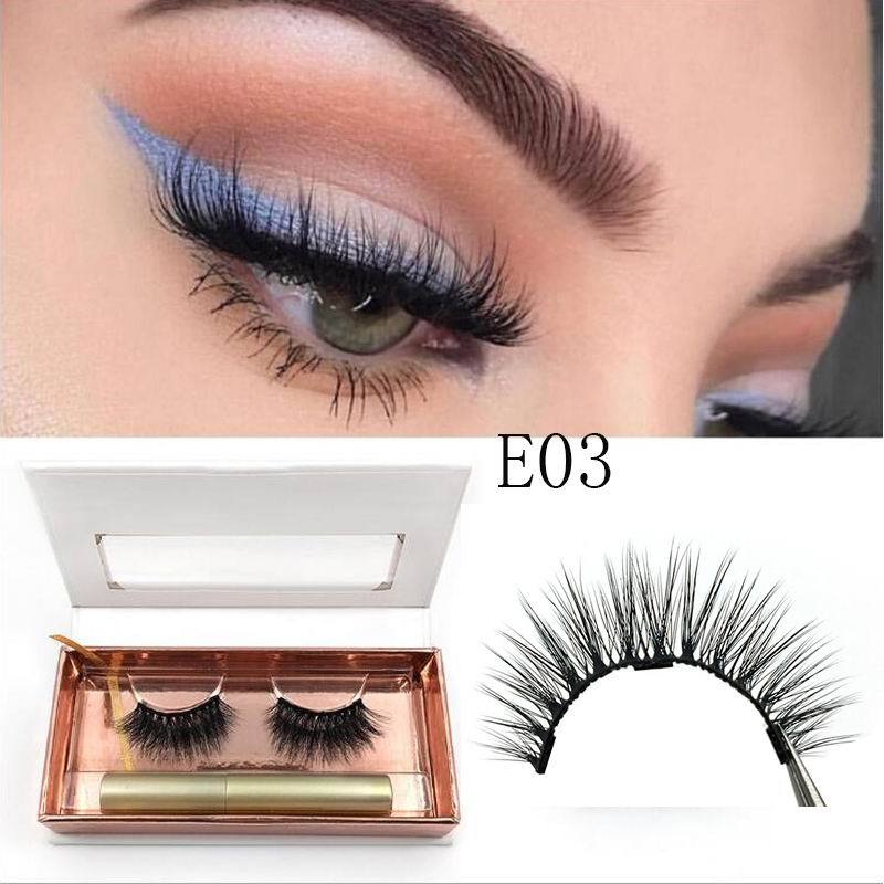 Magnetic Eyeliner magnet false eyelash three magnetization glue free false eyelash