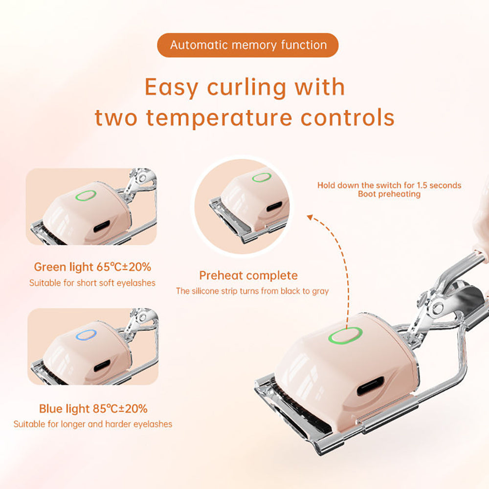 Rechargeable 3 Heating Modes Electric Eyelash Curler