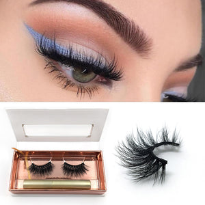 Magnetic Eyeliner magnet false eyelash three magnetization glue free false eyelash