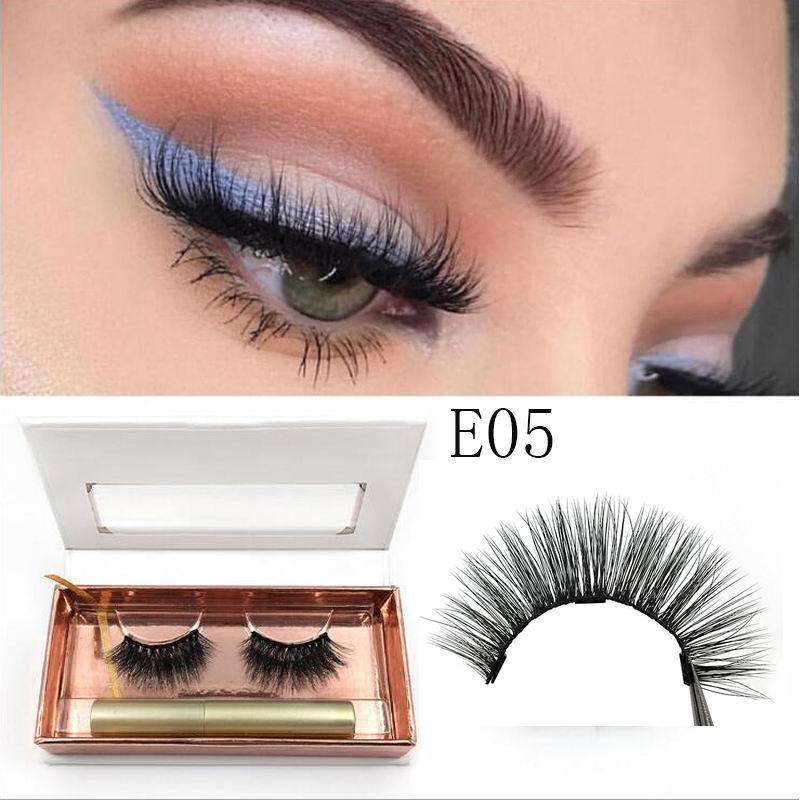 Magnetic Eyeliner magnet false eyelash three magnetization glue free false eyelash