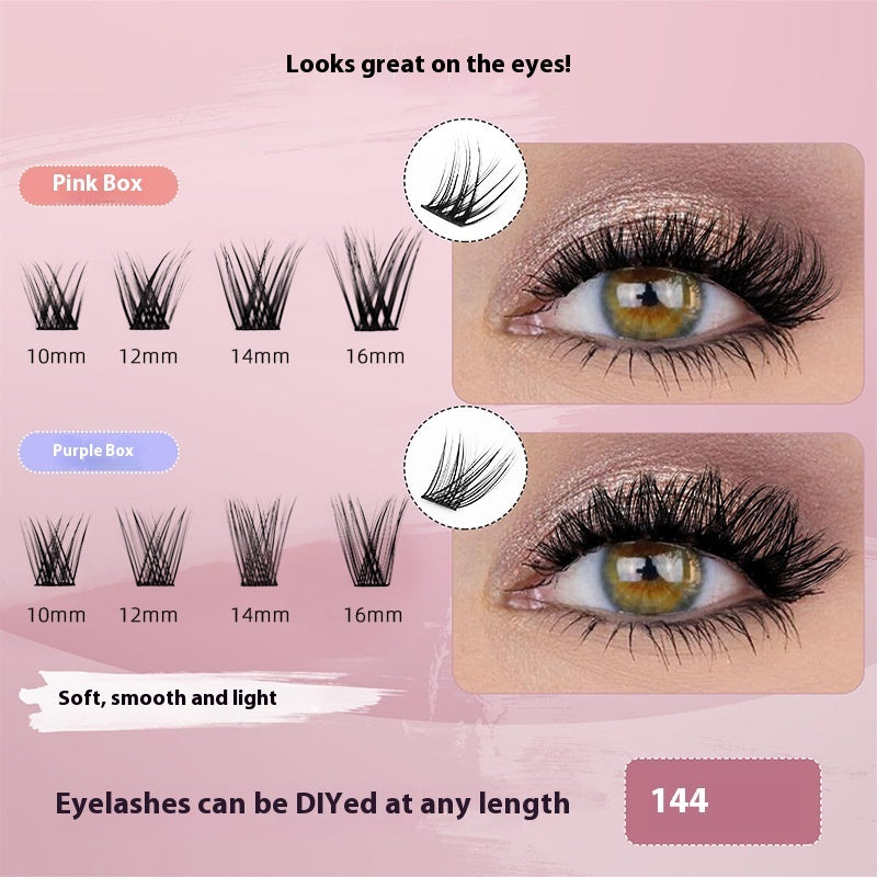Segmented Individual False Single Cluster Dense Eyelash Chemical Fiber False Eyelashes