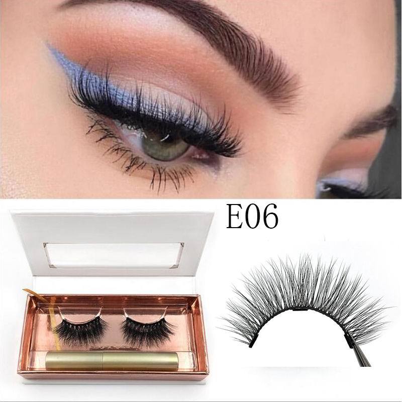 Magnetic Eyeliner magnet false eyelash three magnetization glue free false eyelash