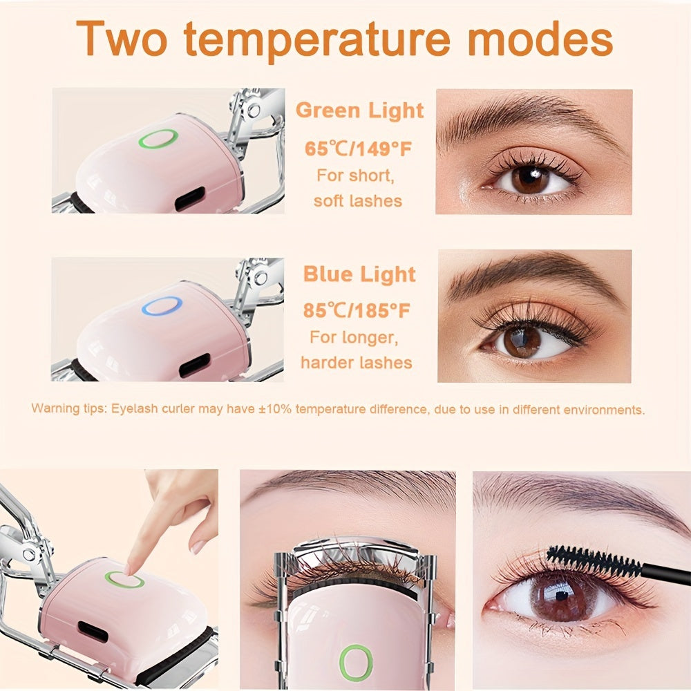 Rechargeable 3 Heating Modes Electric Eyelash Curler