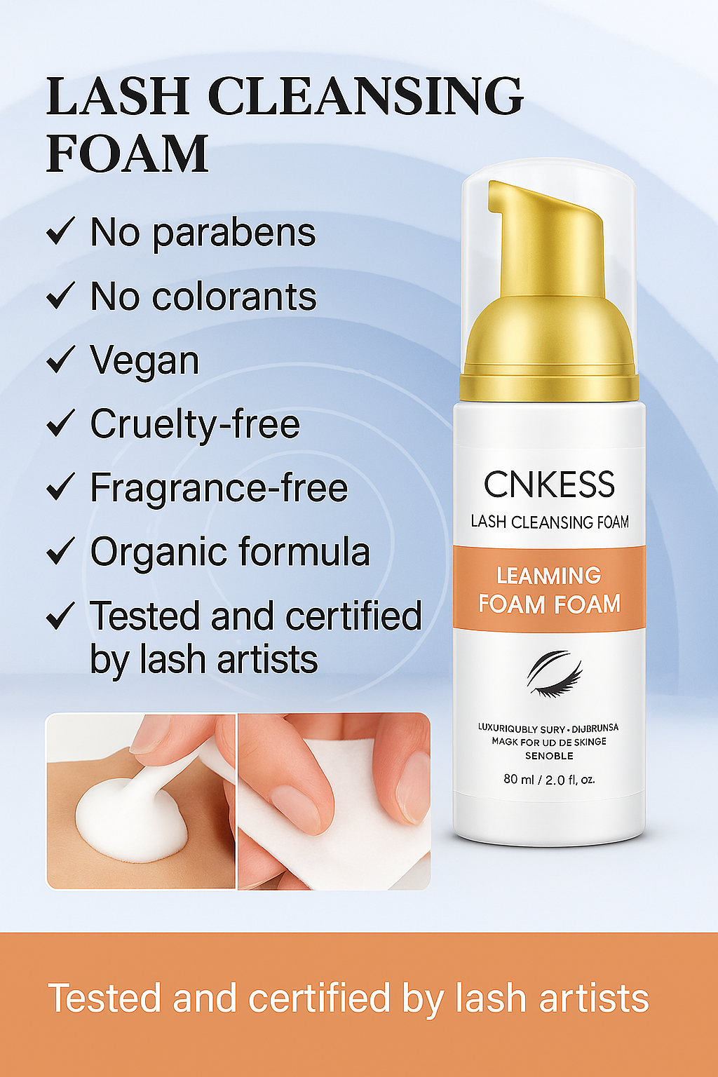 Eyelash Extension Shampoo – 60ml - N'viO