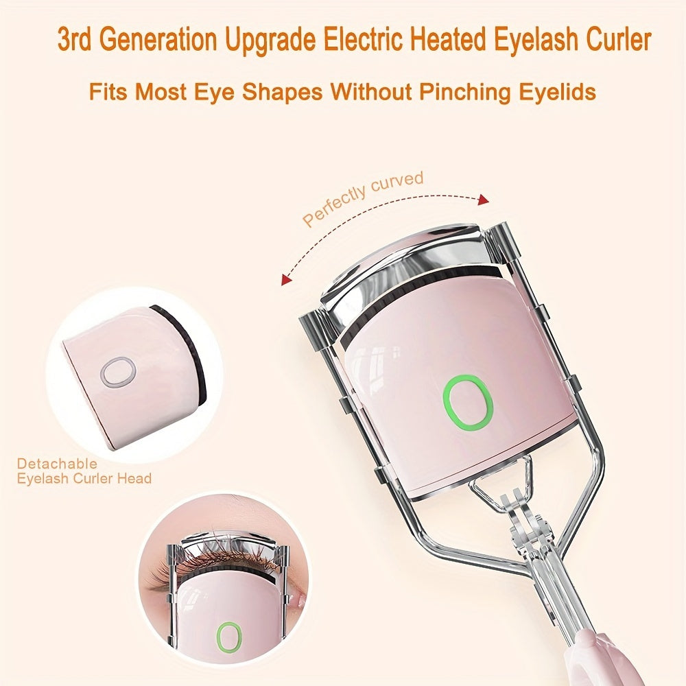Rechargeable 3 Heating Modes Electric Eyelash Curler