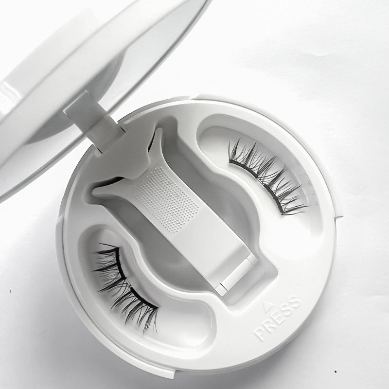 Magnetic False Eyelashes Natural Long Lasting Eyelashes Integrated Soap Holder