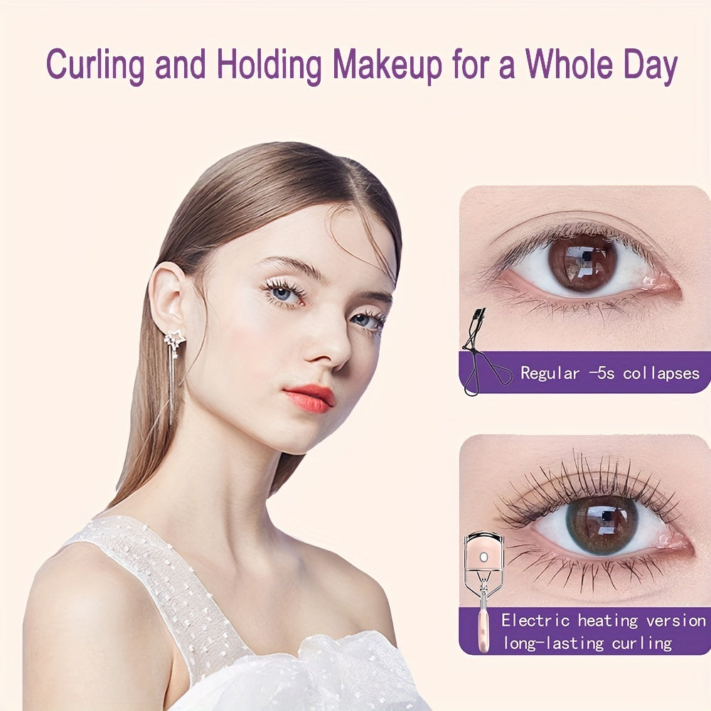 Rechargeable 3 Heating Modes Electric Eyelash Curler