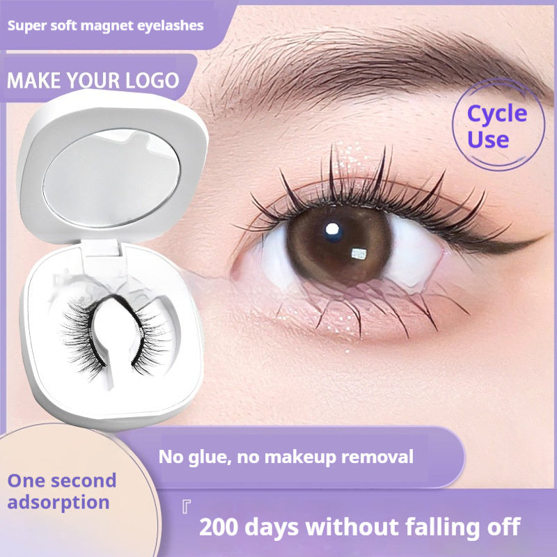 One-piece Mom Girl Style Soft Magnetic Magnetic Eyelash Integrated Soap Holder