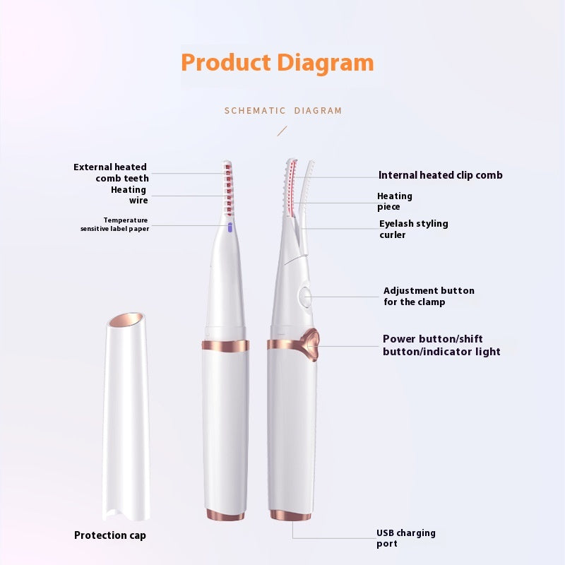 Electric Eyelash Curler Three-gear Temperature Control
