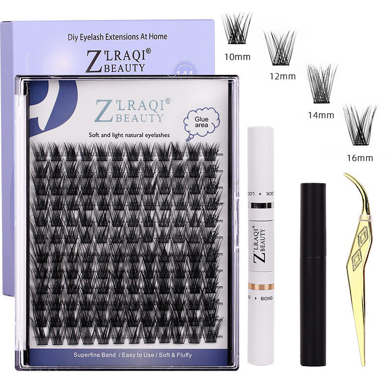 Segmented Individual False Single Cluster Dense Eyelash Chemical Fiber False Eyelashes